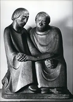 Chagall: Praying monks in exhibition, Munich