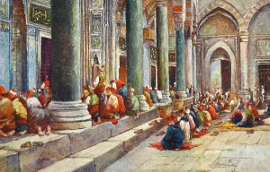 Overflow: Praying at the Mosque, Constantinople