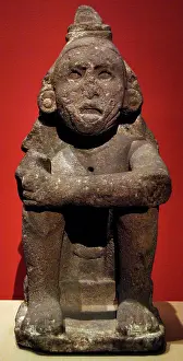 Aztec: Pre-Columbian Art. Aztec. Mexico. Seated Deity (Macuilxochit
