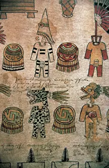 Aztec: Pre-Columbian Art. Aztec period. Mexico. Collecting taxes. C