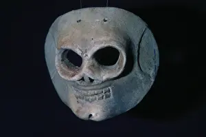 Precolombian: Pre-Columbian death's head mask