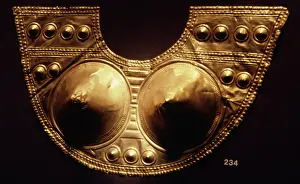 Hammered: Pre-Columbian gold breastplate