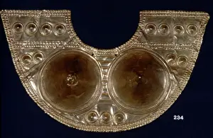 Hammered: Pre-Columbian gold breastplate