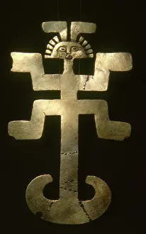 Rituals: Pre-Columbian gold pectoral in human shape