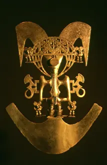 Rituals: Pre-Columbian gold pectoral in human shape