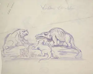 1807 1889: Pre-historic creatures by Benjamin Hawkins