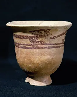 Colombia: Pre-Incan. Negative Carchi culture. 850-1500 AD. Ceramic ves