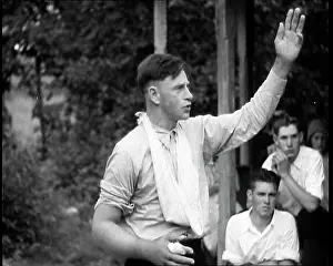 Sermon: Preacher, Albert Teaster Delivering a Sermon