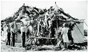 Phony: Precautionary camouflaging of tents, September 1939