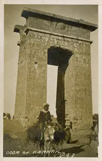 Propylon: Precinct of Montu gate, Karnak temple, Luxor, Egypt