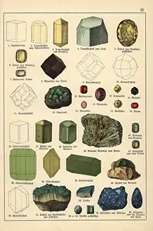Topaz: Precious stones and crystals including topaz, almandine, etc