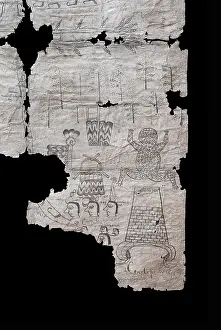 Parchment: Precolumbian codex, Museo de Arte Prehispanico de Mexicoâ€¦