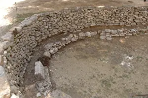 Foundations: Prehistoric Art. Bronze Age. Stone foundation of an apsidal