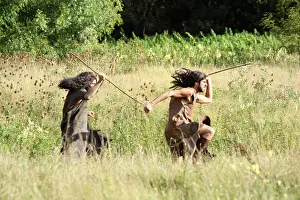 Temps: Prehistoric hunting scene