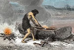 Paleoanthropology: Prehistoric Man, Stone Age Dugout
