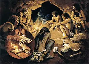 Childish: Prehistory. Upper Paleolithic. Cromagnon men