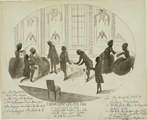 Theresas: Preliminary drawing for engraving Maria Theresa's