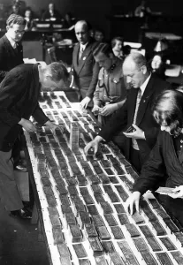 Sorted: Preparation of election lists, 1933