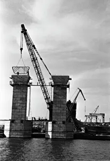 Supports: Preparation of supports for bridge erection