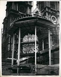 Affix: Preparations for Coronation at Westminster Abbey, London