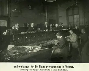 Preparations: Preparations for the National Assembly in Weimar, 1919