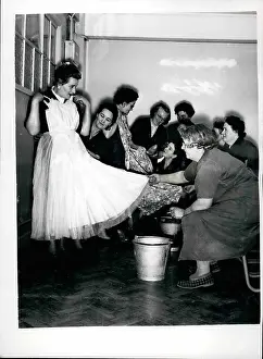 Walworth: Preparing for Annual Mrs Mops Ball, London