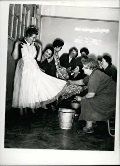 Mops: Preparing for Annual Mrs Mops Ball, London