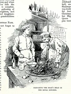 Chef: Preparing the Boar's Head in the Royal Kitchen, Windsor