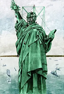 Bartholdi: Preparing the Statue of Liberty, 1886