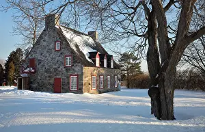 Lauzon: Presbytery, Deschambault, Chemin du Roy, Quebec, Canada