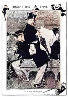 Commuting: Present Day Types - the Straphanger by Arthur Watts