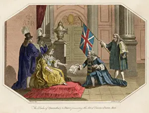 1707: Presentation of the Act of Union to Queen Anne - 1707