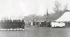 Dufferin: Presentation of colours, 18th Regiment Lady Dufferin, India