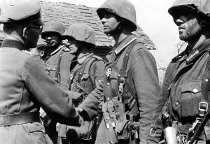 Handshake: Presentation of the Iron Cross in Smolensk, 1941