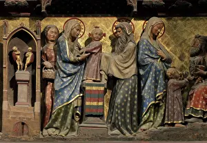 Jube: Presentation in the temple, choir screen, Cathedrale