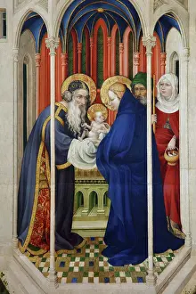 Baerze: Presentation in the Temple, Crucifixion Altarpiece