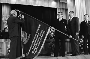 Kuznetsov: Presenting of Order of Red Banner of Labour to Novgorod