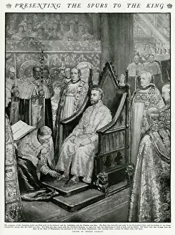 Chivalric: Presenting the spurs to King George V