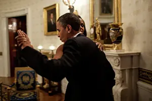 Songwriters: President Barack Obama dances with First ?