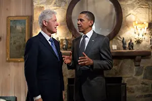 21st Century: President Barack Obama talks with former President