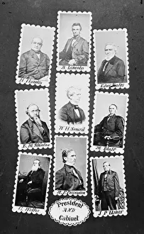 Seward: President and Cabinet: H. Hamlin, A. Lincoln, Edw'd Bates, E
