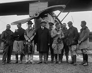 Jodhpurs: President Calvin Coolidge with aviators of the first-around-