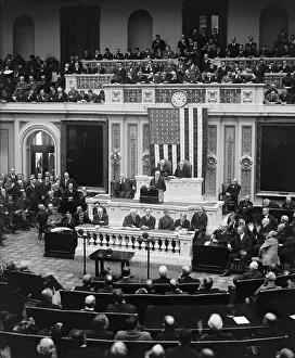 Gillett: President Calvin Coolidge delivering his first message