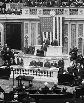 Gillett: President Calvin Coolidge delivering his first message