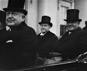 Top Hats: President Calvin Coolidge and President-elect Herbert