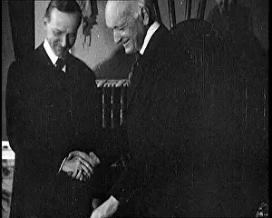 Coolidge: President Calvin Coolidge Shaking Hands with