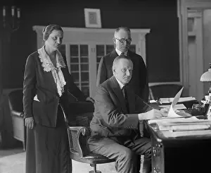 Lcgr1511: President Calvin Coolidge signing document related