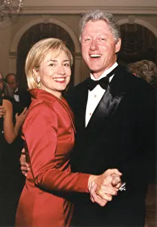 The Everett Collection: President Bill Clinton and First Lady Hillary