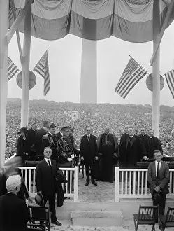 National Mall: President Coolidge with Archbishop William O'Connell