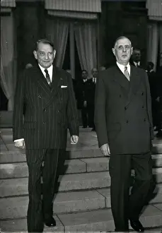 Contacts: President Coty and General de Gaulle, Paris